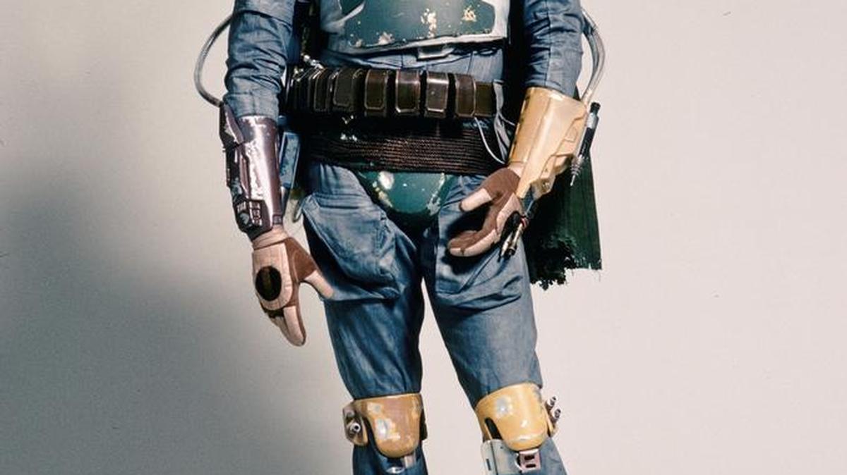 “Star Wars and the Power of the Costume,” a traveling exhibition developed by the Smithsonian Institution and Lucasfilm, comes to the Museum of Fine Arts in St. Petersburg beginning Saturday. The exhibition includes original, one-of-a-kind costumes from the film series, plus background information and interactive elements. Above: Boba Fett costume from “Star Wars: The Empire Strikes Back.”