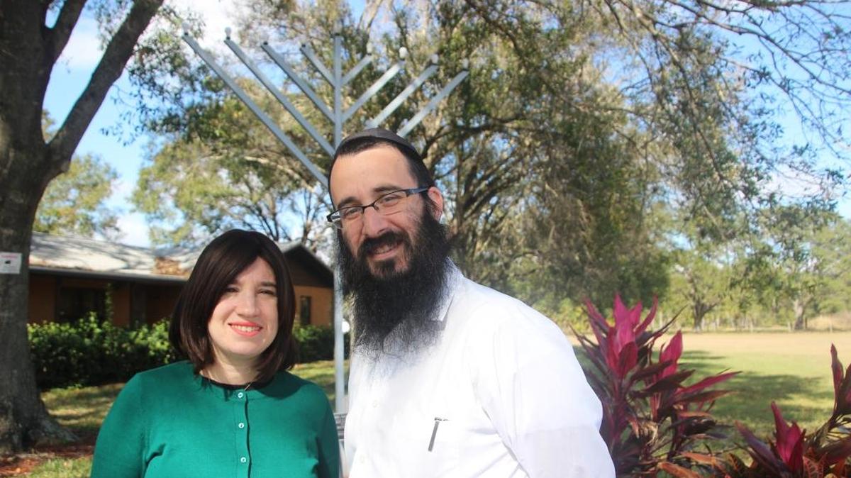 Chanie Bukiet, shown with her husband Rabbi Mendy Bukiet, is heading up the mikvah project for Chabad of Bradenton and Lakewood Ranch.