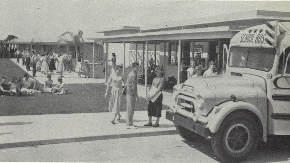 Rendering of the “new” Palmetto High School which opened in 1959.