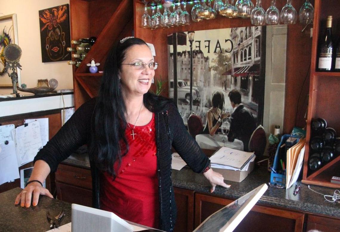 Vickie Berends greets customers with a smile at The Recipe Box Eatery, located at 5207 33rd St. E. in Bradenton. She bought the restaurant two years ago.