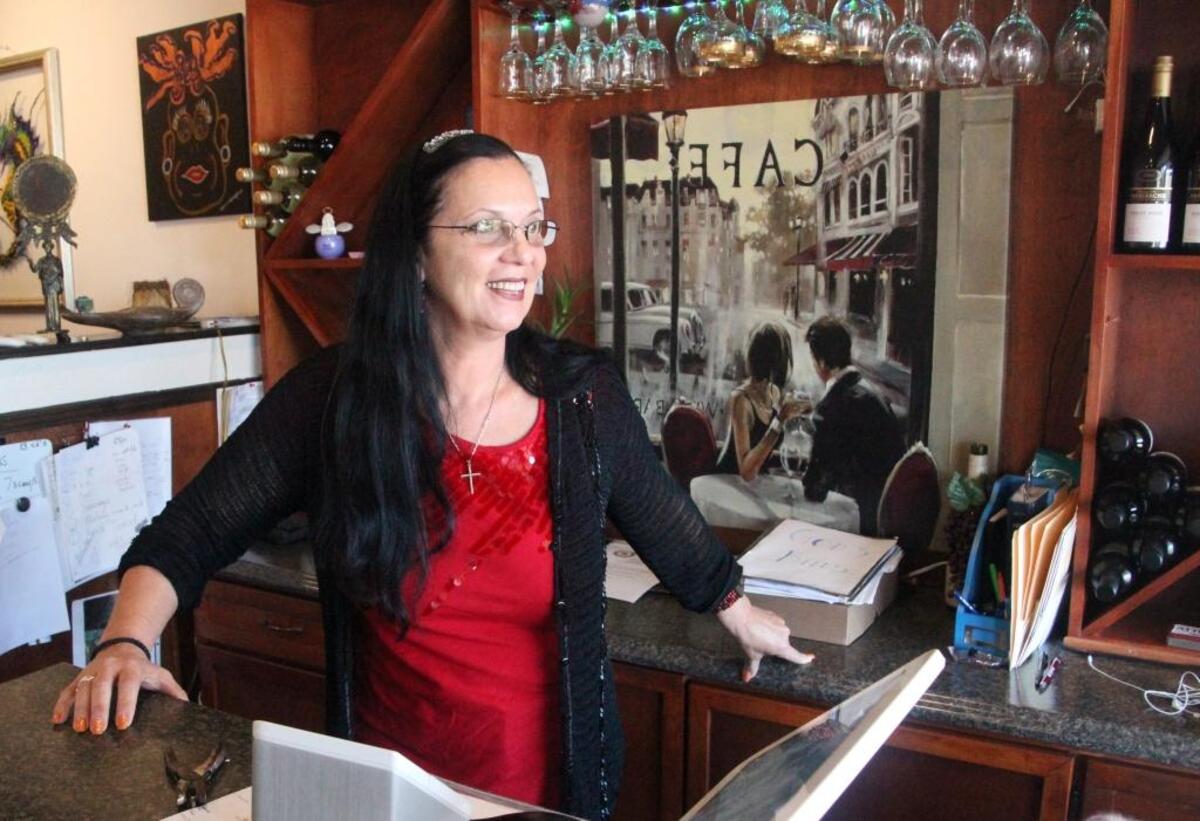 Vickie Berends greets customers with a smile at The Recipe Box Eatery, located at 5207 33rd St. E. in Bradenton. She bought the restaurant two years ago.