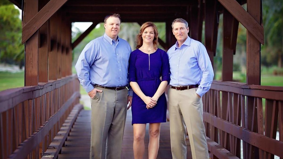 The team at Williams Wealth Management includes, from left, Derek Williams, Beth Deyo, and Mike Murphy.