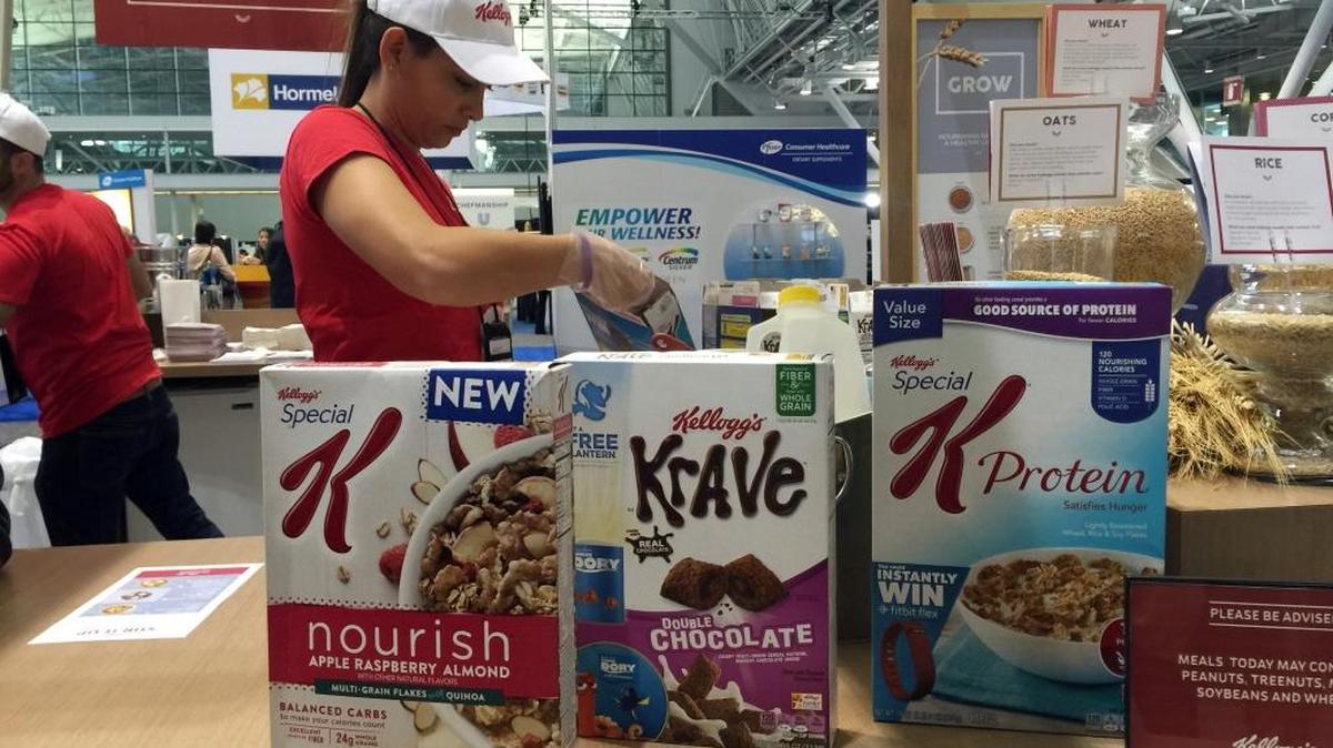 The Kellogg’s booth at an annual dietitians’ conference, where company representatives explained the health benefits of their products, in Boston. The presence of major food companies underscored the conflict-of-interest issues in the nutrition field.