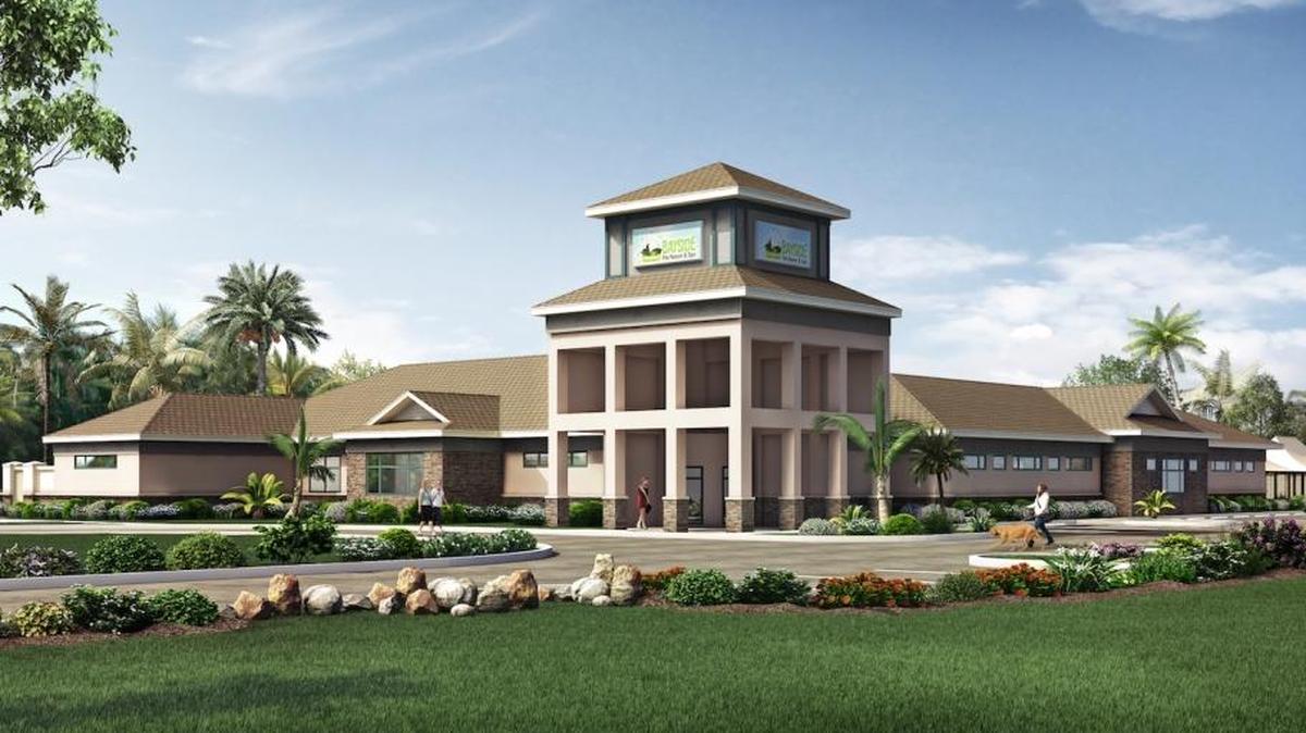 The nearly 15,000-square-foot Bayside Pet Resort facility in Lakewood Ranch is expected to include 129 pet suites, several indoor and outdoor play areas as well as a swimming pool.
