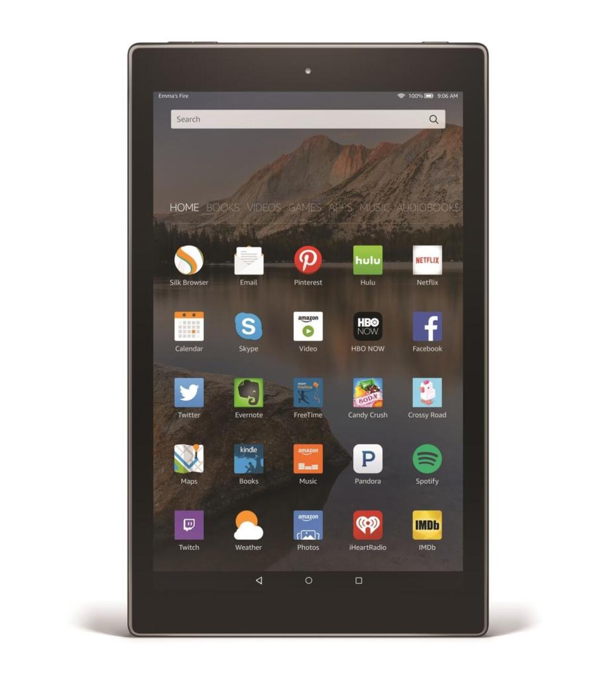 The Amazon Fire HD 8 Tablet with Alexa is available with 16 or 32 GB of internal storage