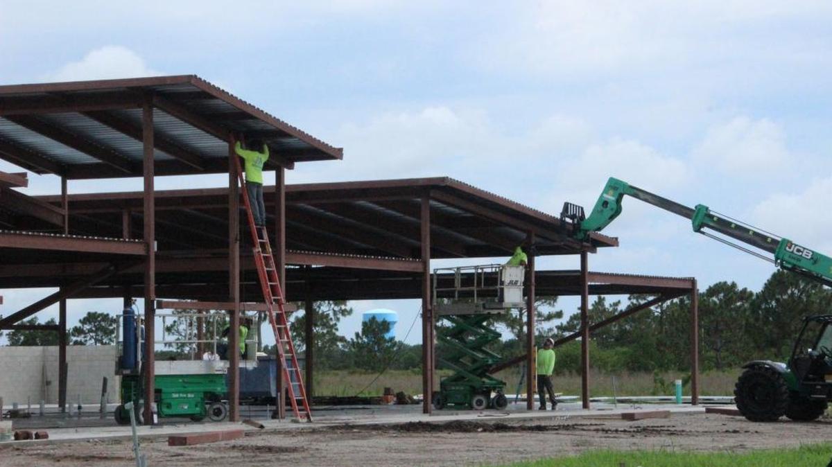 Work is underway on R.E. Crawford's new headquarters building at Lakewood Ranch.