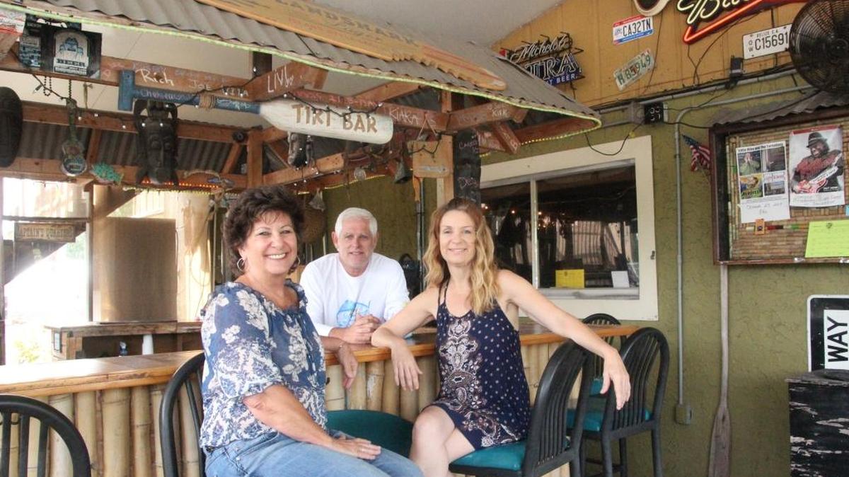 Leading the good times at Ace’s Live are, from left, owner Renee Bennett, business development manager Greg Jones and chef Adrienne White.
