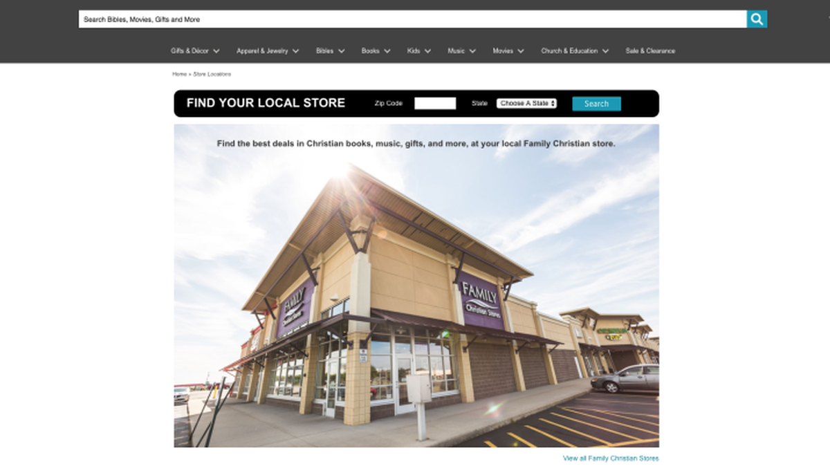 It is unclear if the Family Christian website will remain functional as all the store locations close.