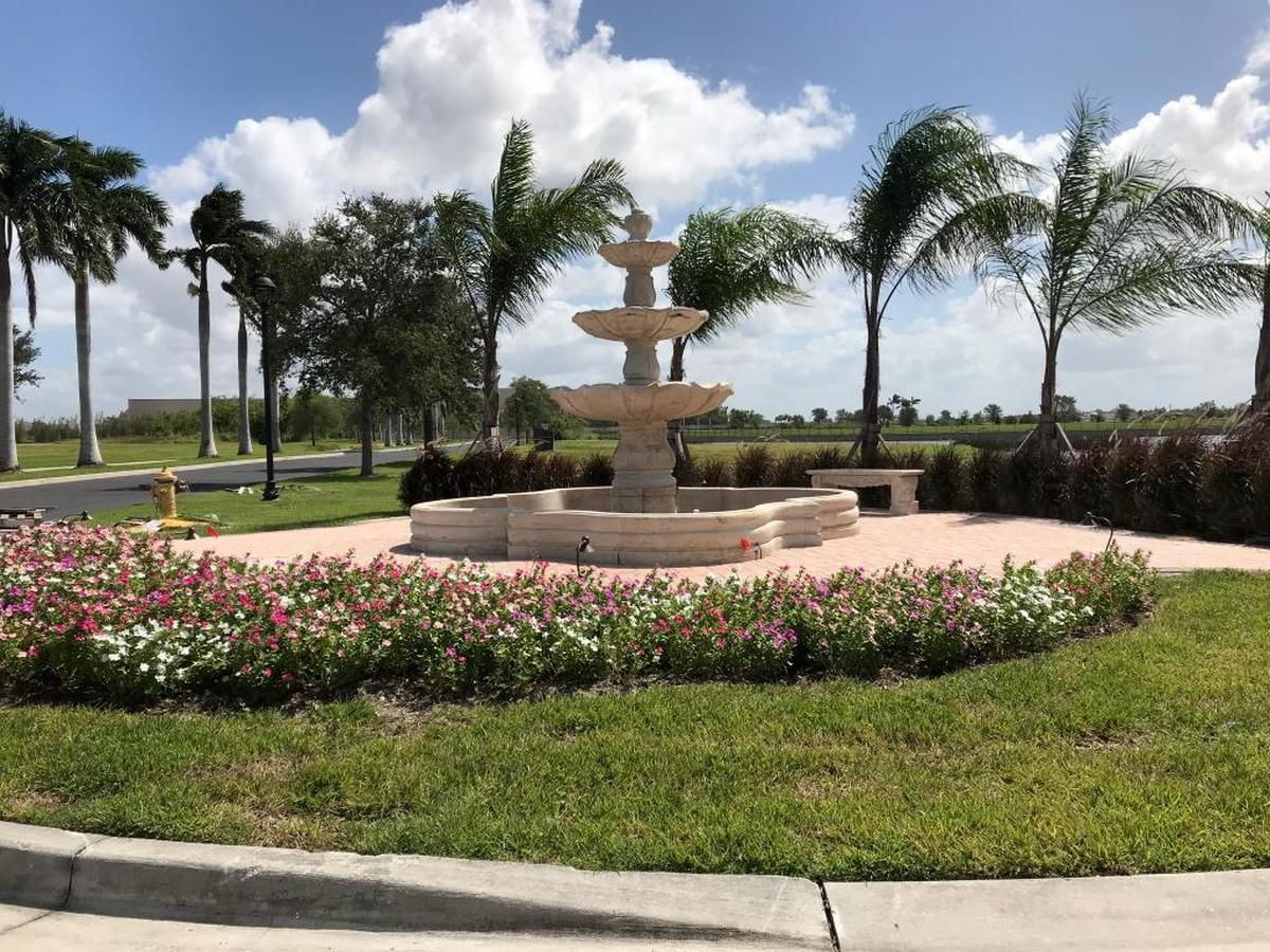 A fountain is one of the landscape features at Sanctuary Cove in Palmetto. WCI Communities has acquired 56 lots in the long-stalled development.