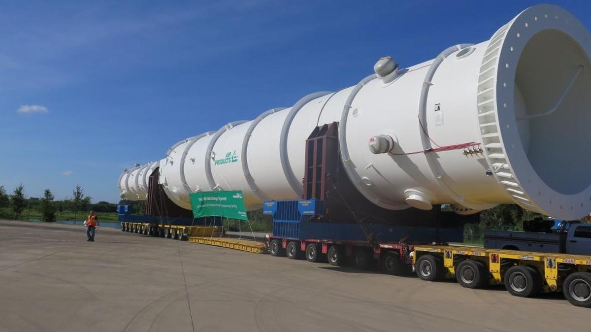 Air Products shipped a liquified natural gas heat exchanger out of the Palmetto facility for the first time last year.