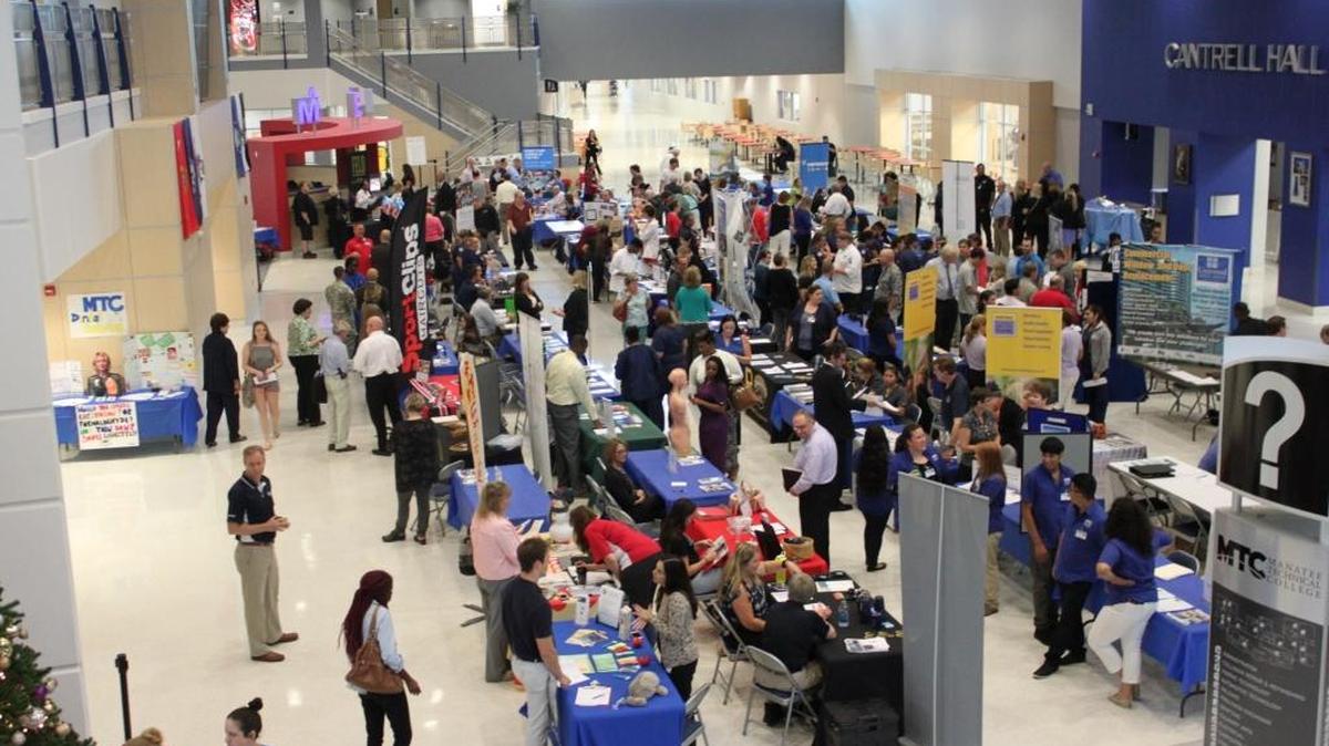 Manatee Technical College, 6305 E. State Road 70 E., is hosting its 4th Annual Career/Hiring Fest and Open House 4 to 7 p.m. Dec. 6. Photo shows activity from the event in 2016.