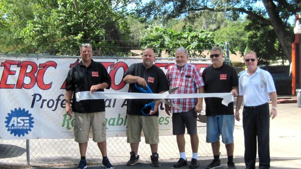 A ribbon cutting was held for EBC Auto Center Inc., 1316 Whitfield Ave., Unit 123, Sarasota.