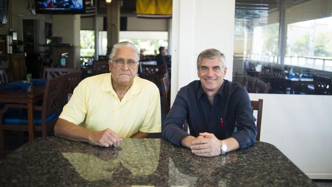 Paul Mattison and Steve Petty pose for a portrait at the YachtSea Grille on Friday afternoon, November 18, 2016 on the riverwalk in downtown Bradenton. Pattison, right, bought the YachtSea Grille, owned by Petty, left, and plans to turn it into Mattison's City Grille at Bradenton Riverwalk and open by December 12.