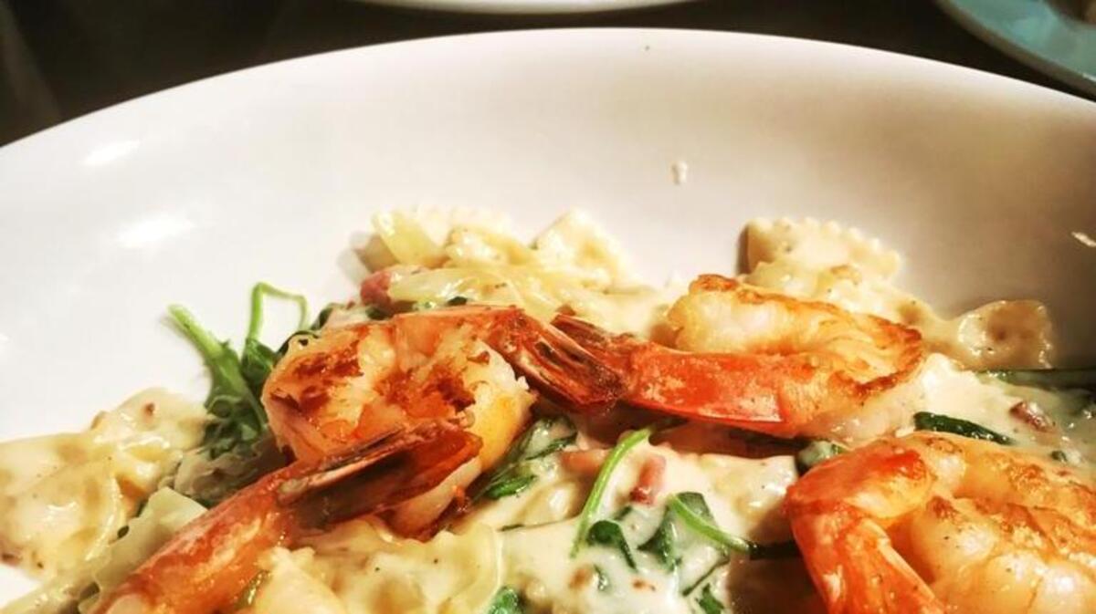 Pasta arrabiata with shrimp in a spicy tomato and garlic sauce is on the 10 for $10 lunch menu at The Polo Grill and Bar in Lakewood Ranch.