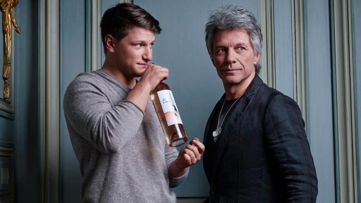 Rock icon Jon Bon Jovi and his son Jesse Bongiovi recently launched Diving into Hampton Water, a light rosé wine.