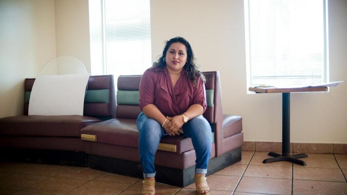Laura Betancourt, of The Spot Taco Catering & More, poses for a portrait at their location in the Robin’s Apartments community on Wednesday afternoon. Betancourt says the business has outgrown its space in the Red Barn Flea Market needed to move to a larger space.