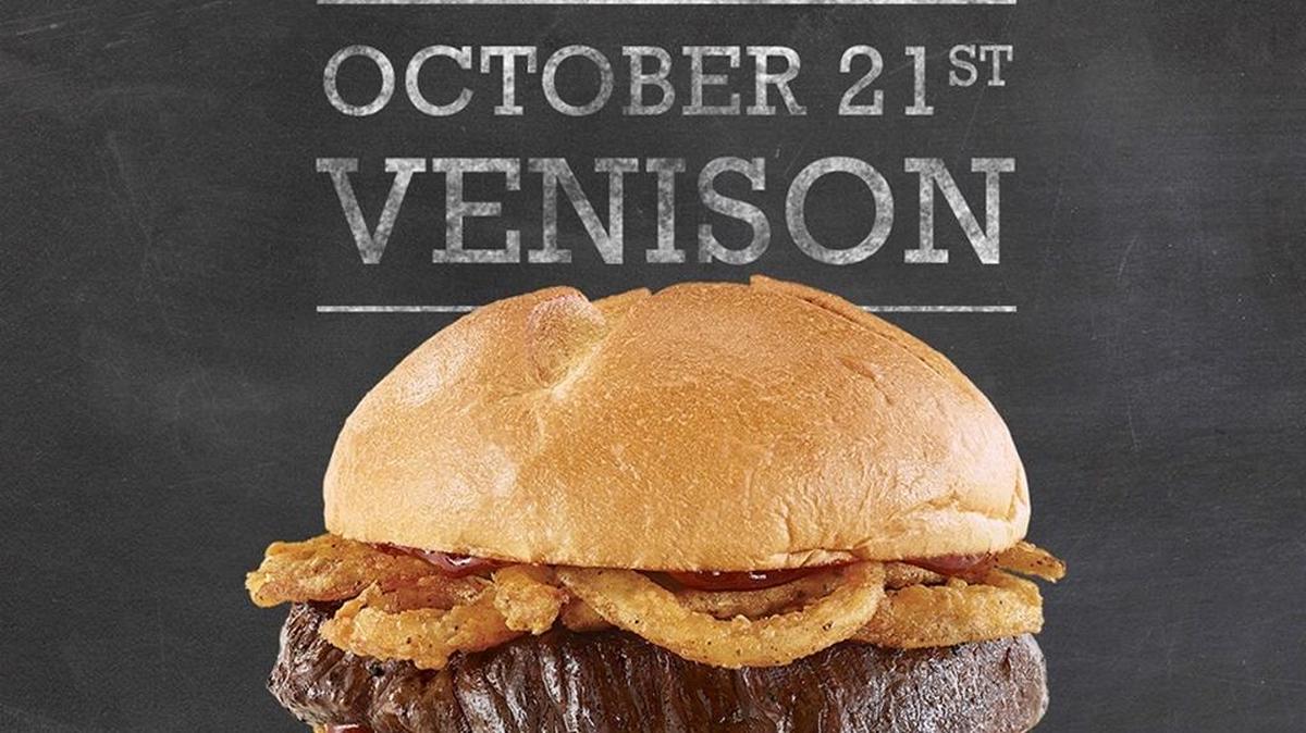 Arby’s will offer a venison sandwich nationwide beginning Oct. 21.