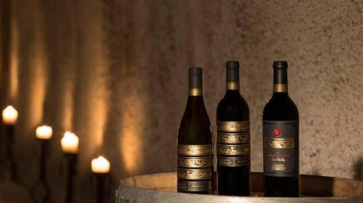 The ‘Game of Thrones’ wines include a Cabernet Sauvignon, a Chardonnay and a Red Blend.