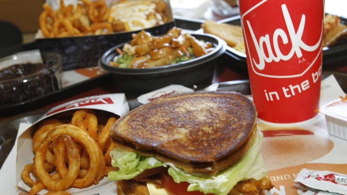 Jack in the Box sells cheap, quick and tasty food, much of it fried and heavy on fat and calories. And it's not shy about it.