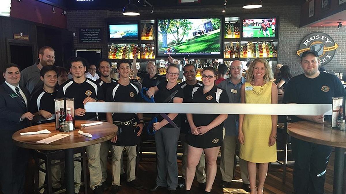 A ribbon cutting was held for Rusty Bucket Restaurant & Tavern, 257 N. Cattlemen Road, Lakewood Ranch. The restaurant offers a menu of pub classics and familiar, yet updated, made-from-scratch diner favorites and over 80 beer selections. For more information, call 941-355-6666 or myrustybucket.com. Do you have a ribbon cutting you’d like to submit? Send it to Angie Monroe at amonroe@bradenton.com. Photo courtesy of Manatee Chamber of Commerce.