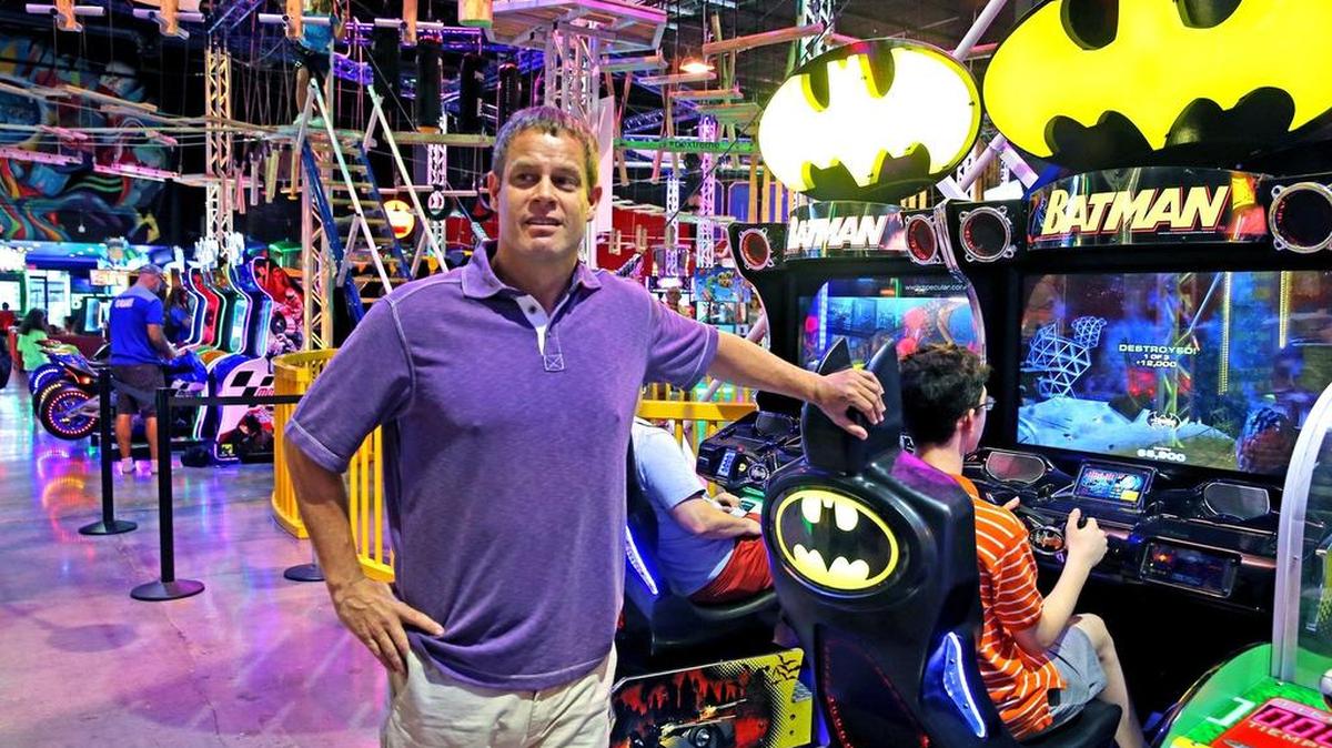 David Goldfarb, CEO and founder of PrimeTime Amusements. Xtreme Action Park is an entertainment center.
