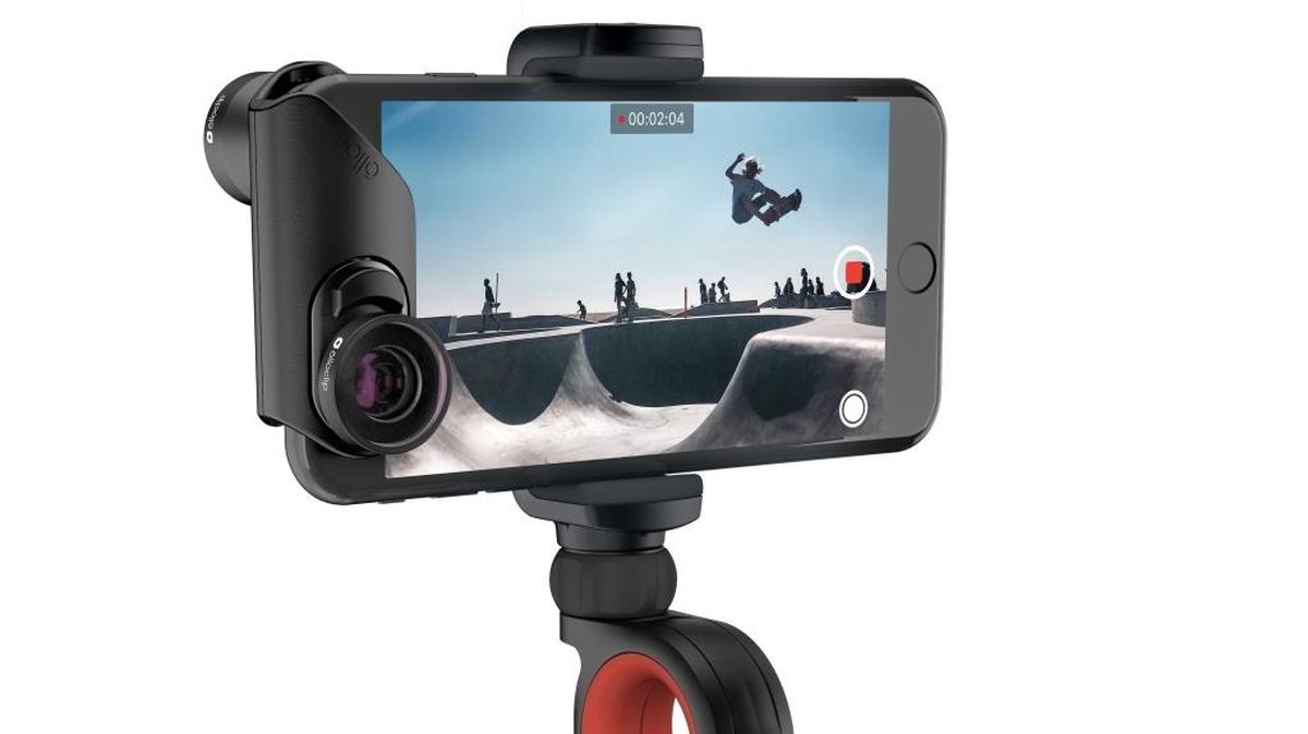 The Olloclip Filmer’s Kit for iPhone.