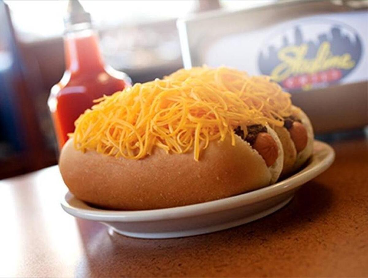 Skyline Chili is best known for its chili cheese coneys and its “three-ways” — Cincinnati-style chili served over spaghetti and topped with shredded cheese.