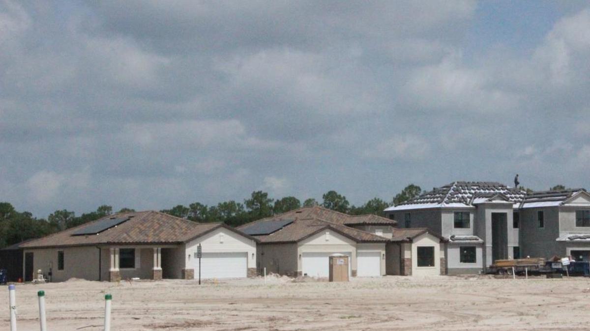 Solar panels have been installed on the first two of 500 planned single-family homes at Polo Run in Lakewood Ranch. Polo Run will be Lakewood Ranch’s first all-solar community.