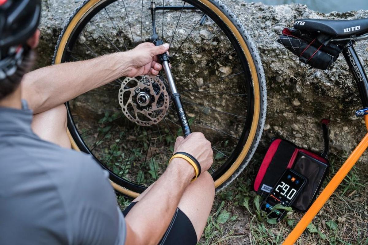The Tattico portable mini-pump from Silca.