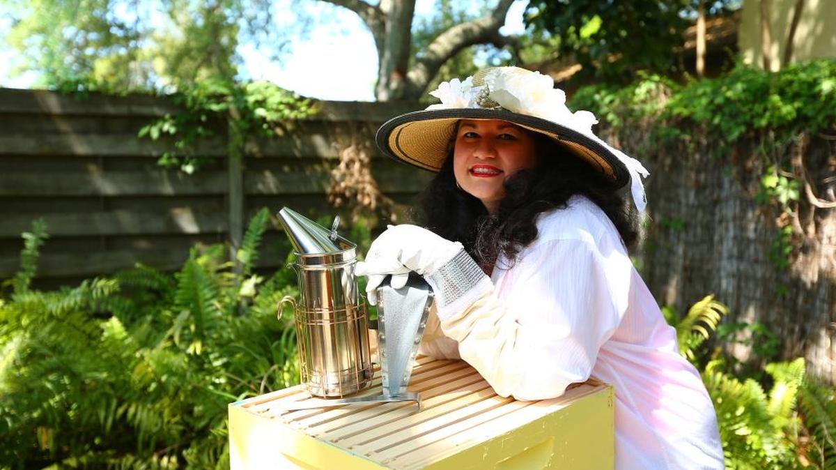 Alma Johnson, co-owner/head beekeeper, Sarasota Honey Company.