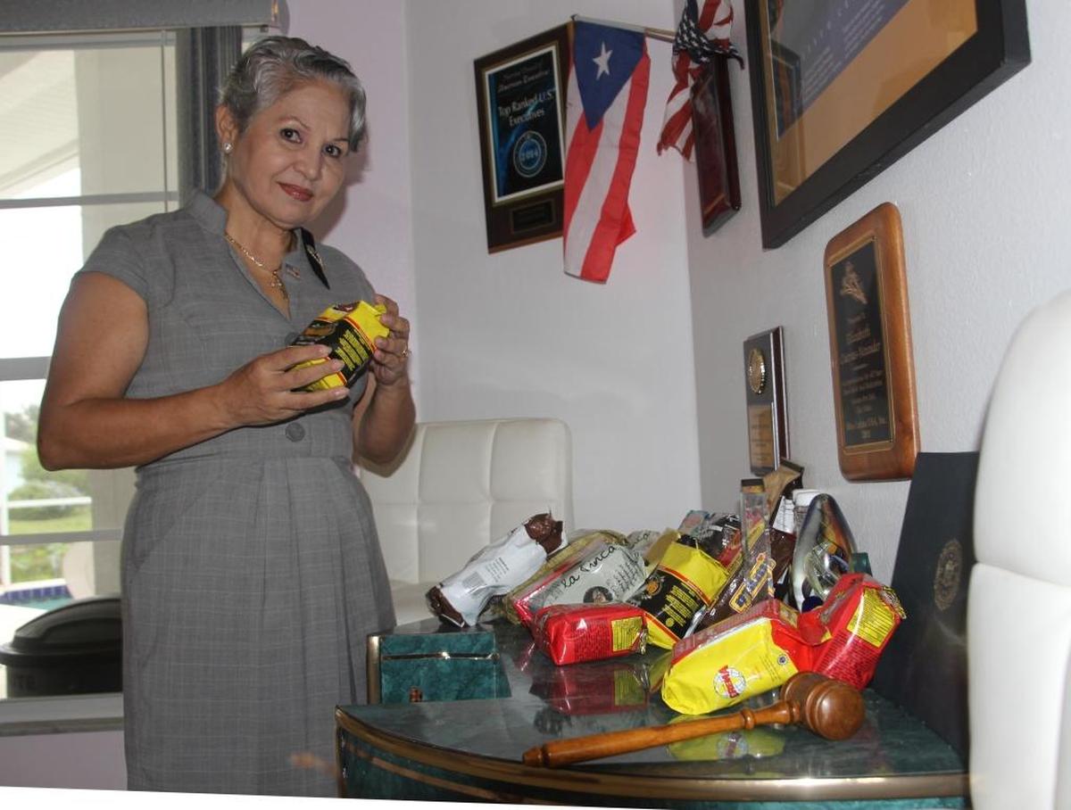One of the products Elizabeth Cuevas Neunder is seeking to promote in Florida is the sale of Puerto Rican coffee. She is working with more than 30 growers to find mainland markets.