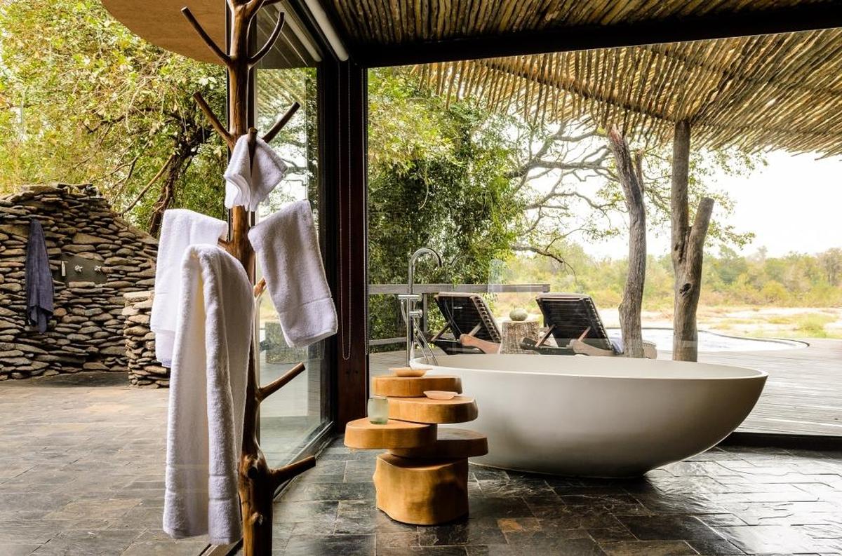 A lodge at Singita, where travelers can explore uncrowded big-game safari areas. Singita is the destination for a tour group planning to depart from Sarasota Bradenton International Airport in 2019.