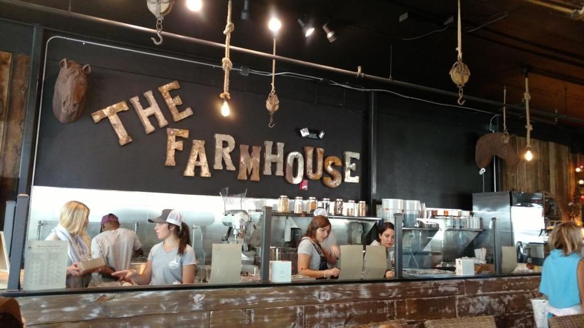 The Farm House, which opened Friday, is a home decor store and doughnut shop owned by Steven and Nancie Sheardown of SDS Designs.