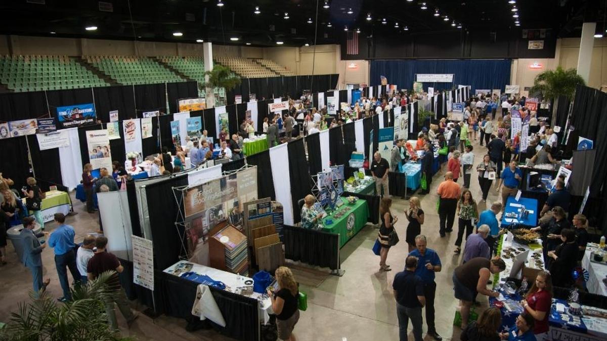 Robarts Arena, 3000 Ringling Blvd., Sarasota, will host the East Meets West Regional Business Expo on Tuesday. The expo, a partnership between the Lakewood Ranch Business Alliance and the Longboat Key Chamber of Commerce, is in its ninth year.