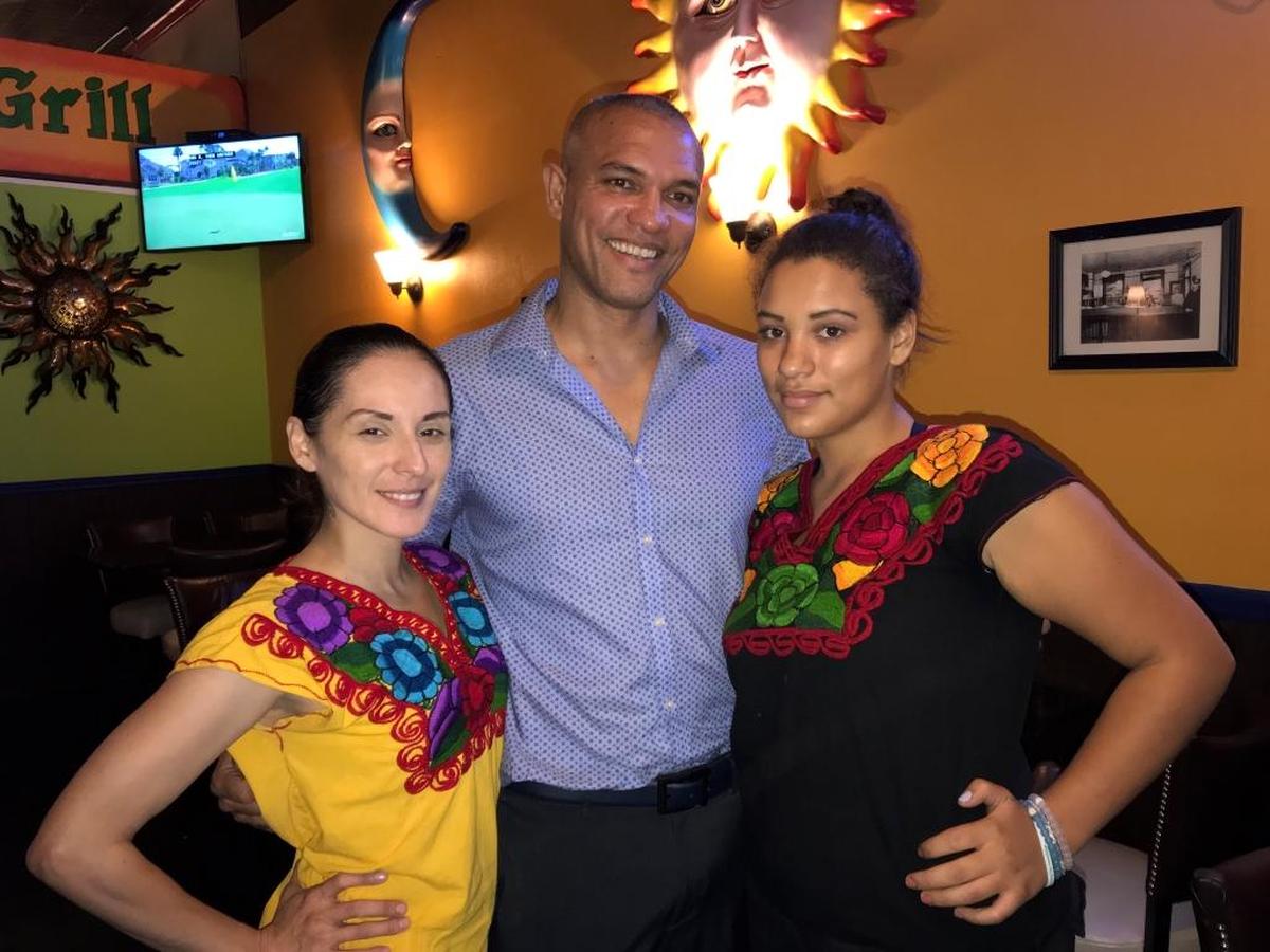 Señor Fajitas promises friendly service and fresh, tasty Mexican food. Shown above are manager David Martin with wait staff members Maria Cienfuegos, left, and Coco Robinson.