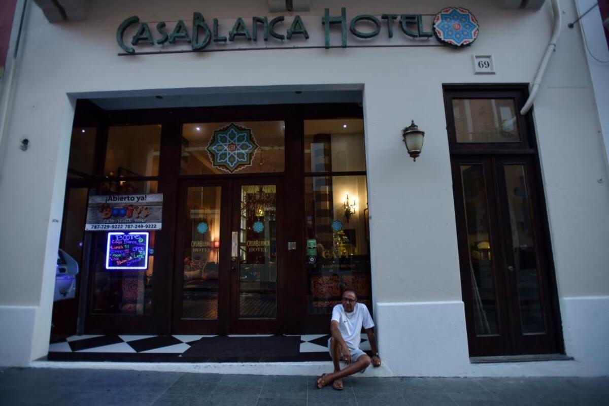 The Casa Blanca Hotel in San Juan is one of the few hotels open about a month after the passage of Hurricane Maria. About a third of the hotels on the island remain shuttered.