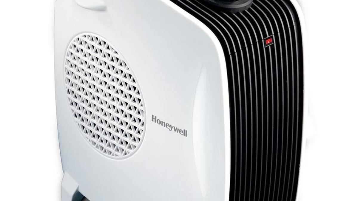 The Honeywell two-position heater fan.