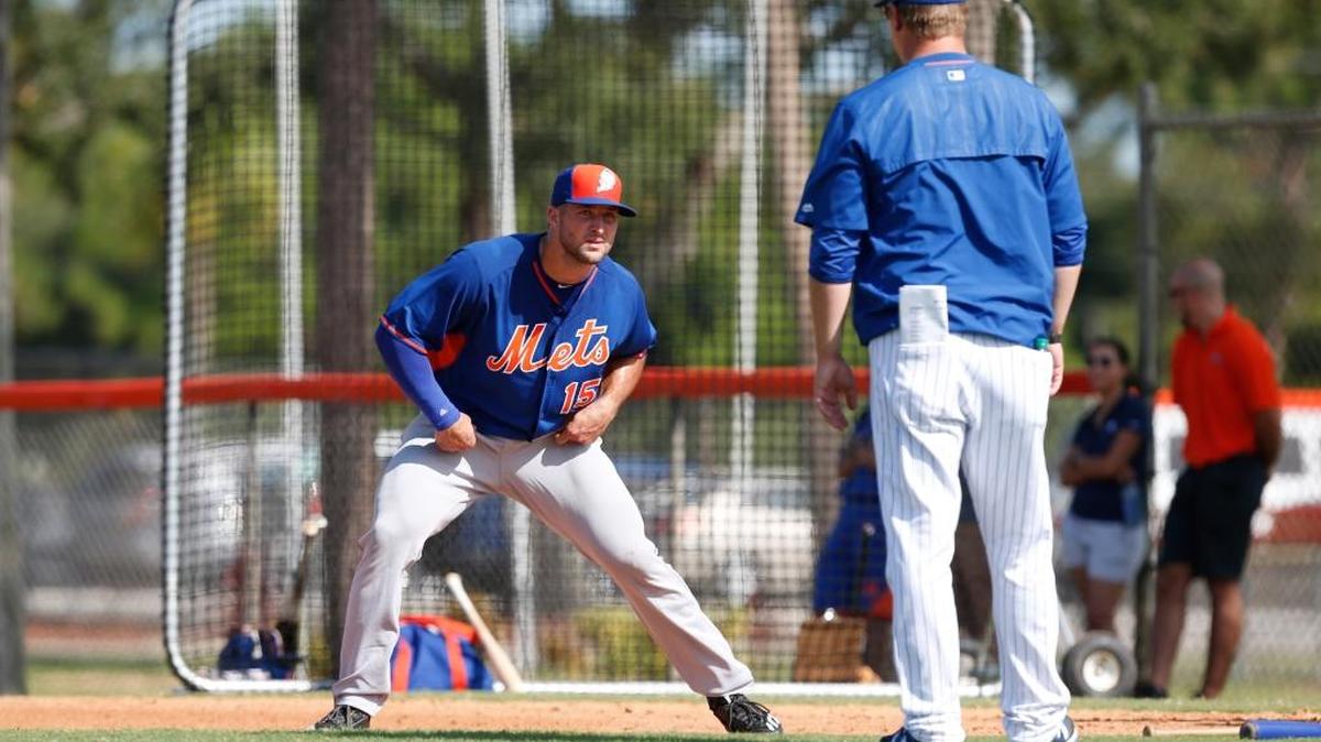 Former University of Florida quarterback Tim Tebow is taking part in the New York Mets’ instructional league in Port St. Lucie.