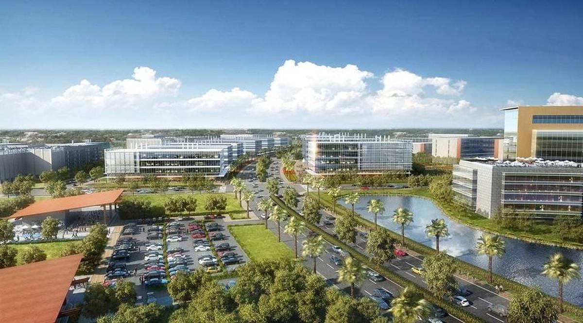 Two nominations were submitted for Lakewood Ranch for Amazon’s second headquarters. One of those sites included the CORE campus. An artist’s conception shows that the campus might include office and lab buildings, and recreational space.