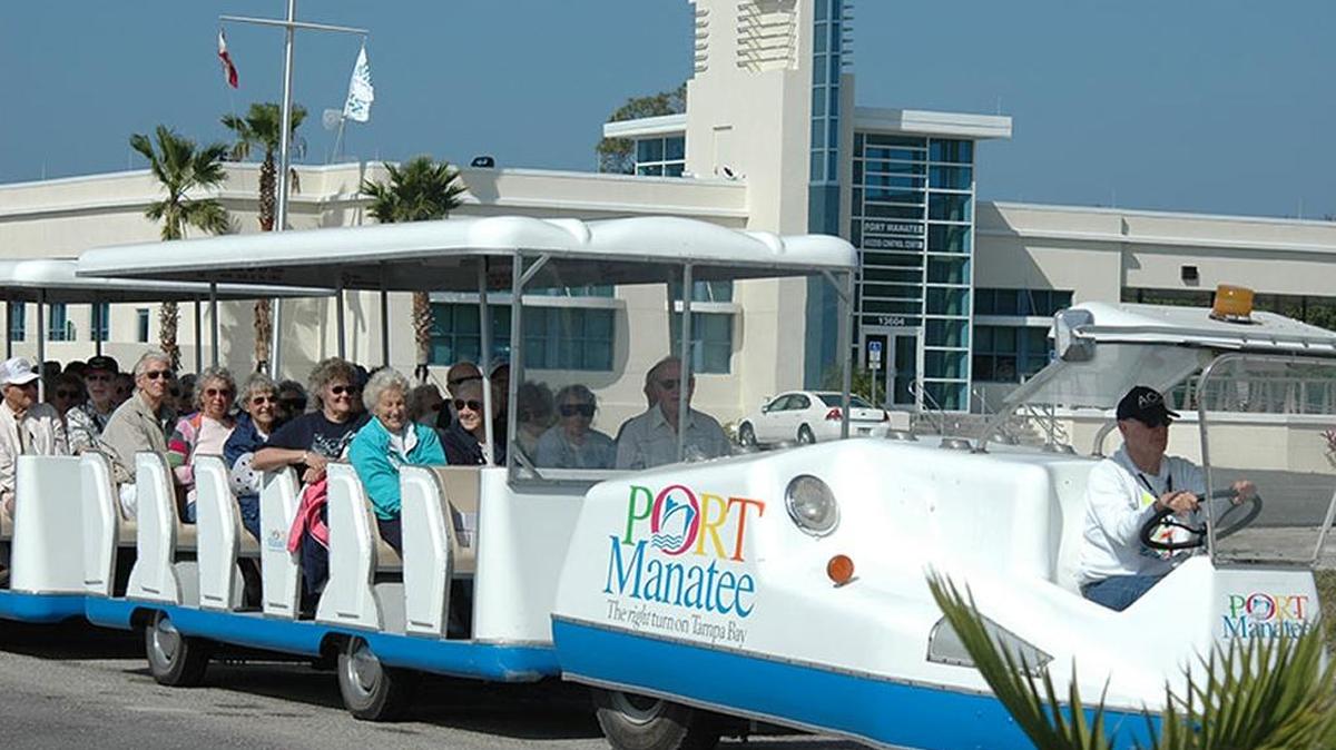 Beginning Oct. 17, Port Manatee’s open-air tram is scheduled to depart for the one-hour tour at 10 a.m. each Monday and Wednesday through May 10.