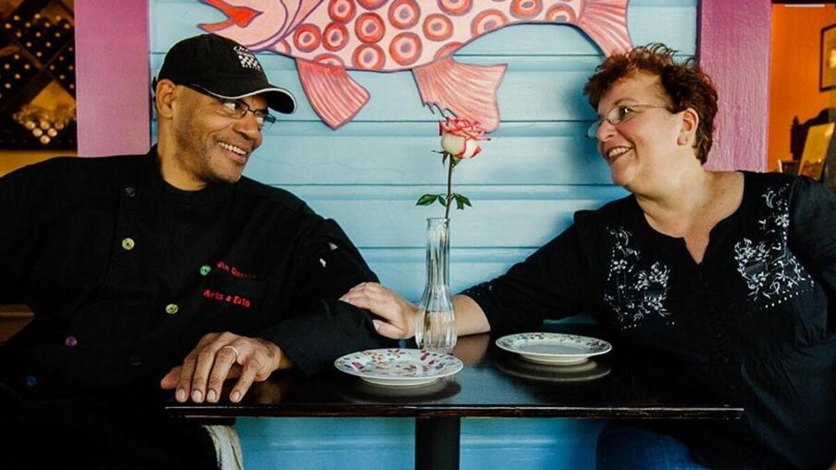 Jim Copening and Donna Slawsky opened Arts & Eats Restaurant and Gallery in the heart of the Village of the Arts in 2012.