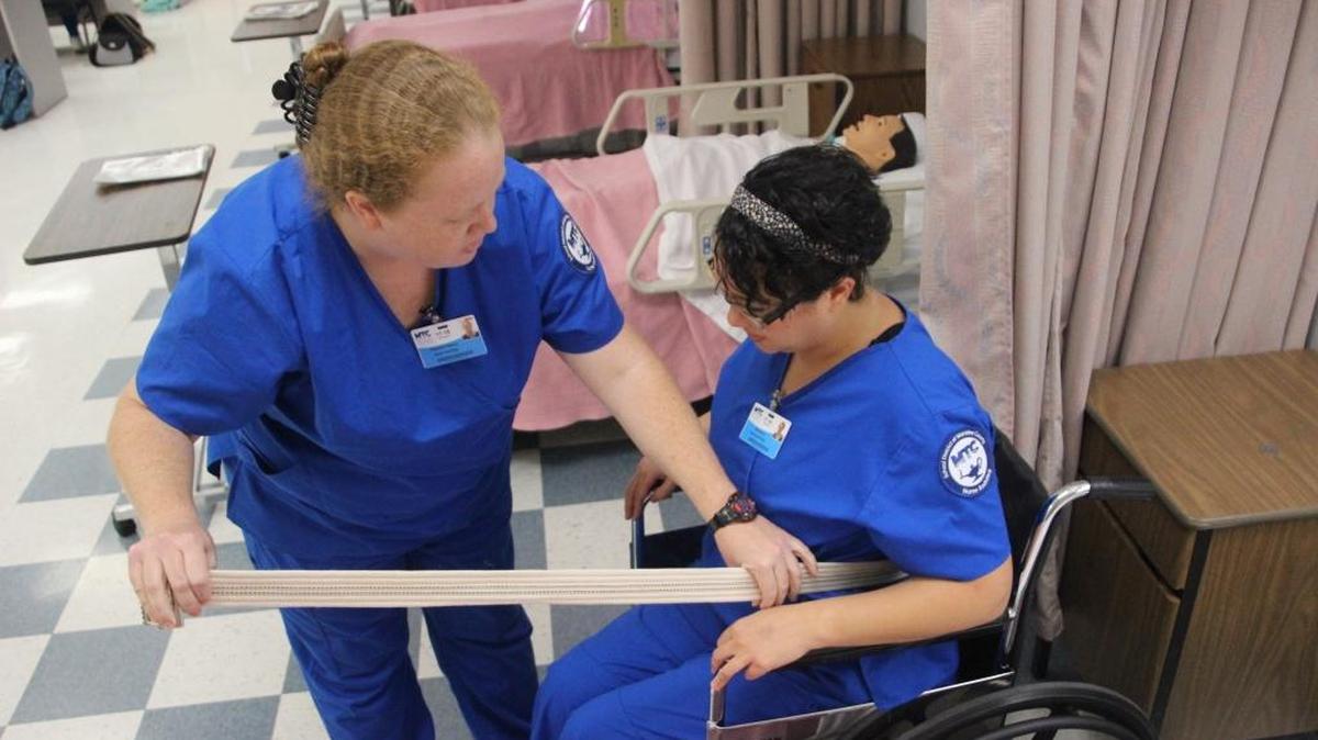 Education and health services accounted for the greatest increase in new jobs statewide in September 2017. Manatee Technical College (shown above) and State College of Florida Manatee-Sarasota are working locally to fill the need for new nurses.
