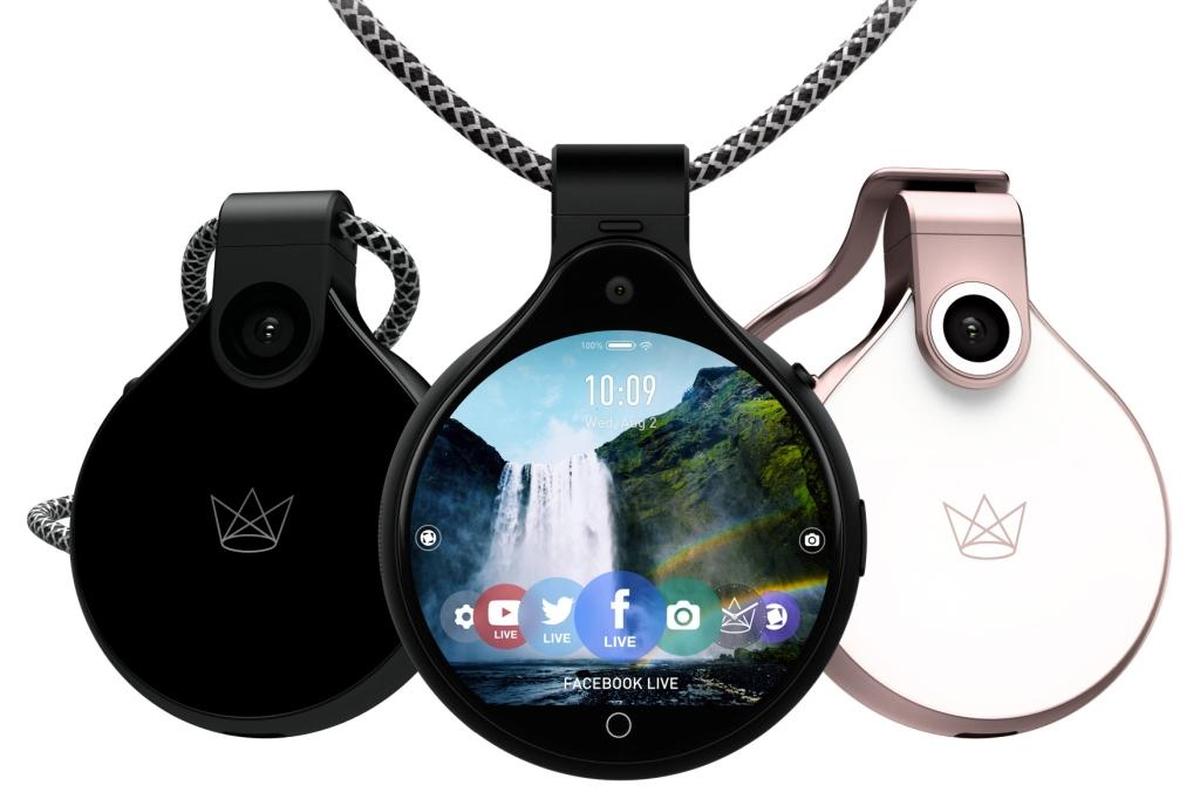 The FrontRow wearable camera.