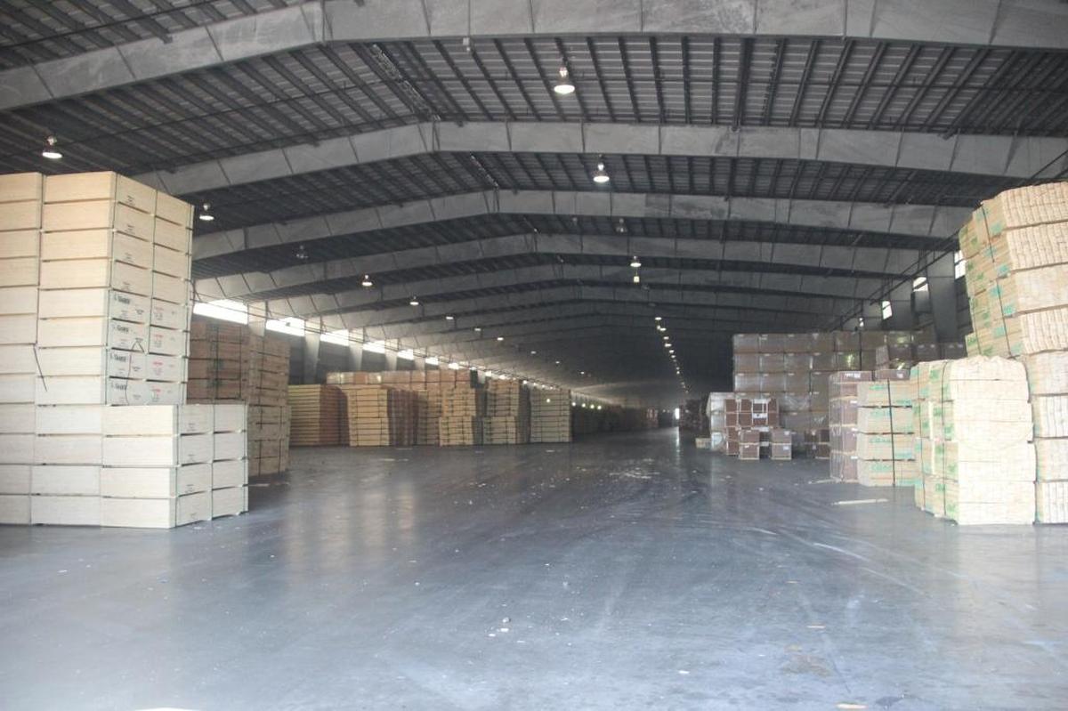 Flatbed trucks were hauling tons of imported lumber from ships to a warehouse at Port Manatee on Thursday. Wood imports from Brazil are expected to double in 2018.