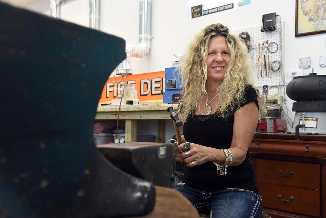 Laura Shely has owned jewelry businesses for more than 30 years, including Tide and Moon Jewelry on the Bradenton Beach pier. In April, she opened a second location in downtown Bradenton that serves as both a gallery and teaching studio to share her craft with others.