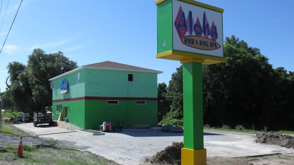 Painted pastel and electric blue, the new Aloha Hair and Nail Spa has already given itself high visibility in the busy State Road 70 corridor west of Interstate 75.