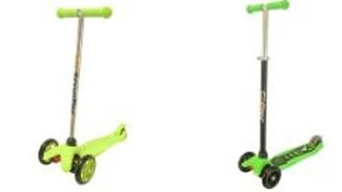 These three-wheeled GLOPO Joyrider scooters can turn into one-wheeled scooters without warning after the wheels fall off. The company is asking consumers to stop using the scooters and to order a repair kit.