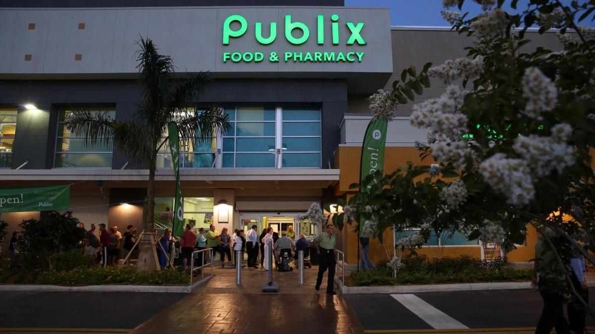 Exterior of the newly remodeled Publix grand re-opening, located at 9420 SW 56th Street Miami Thursday April 23, 2015.