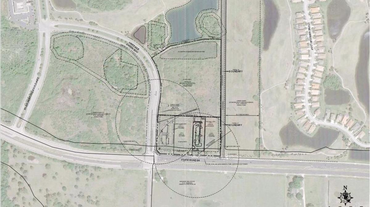 A Pensacola-based company has filed plans with Manatee County to construct a Taco Bell at the corner of Heritage Green Way and State Road 64.