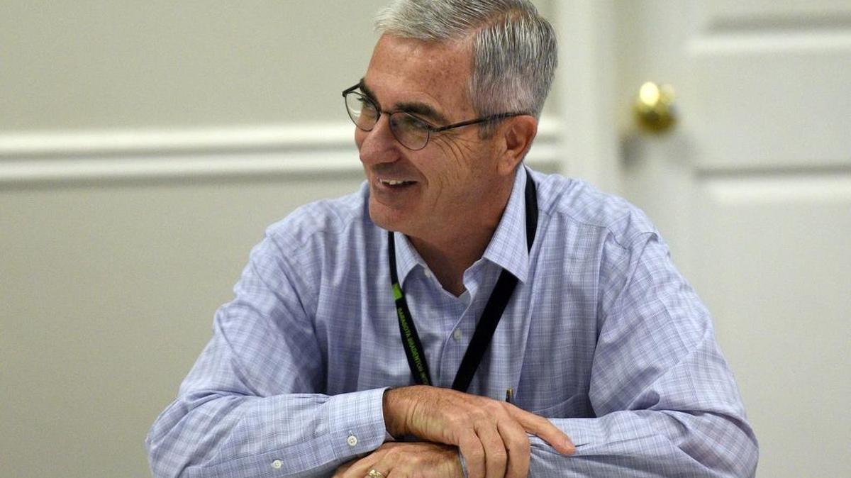 Sarasota Bradenton International Airport president and CEO Fredrick “Rick” Piccolo speaks to members of the advisory commission in December. Piccolo received a perfect score on his 2017 performance evaluation from the Sarasota Manatee Airport Authority.